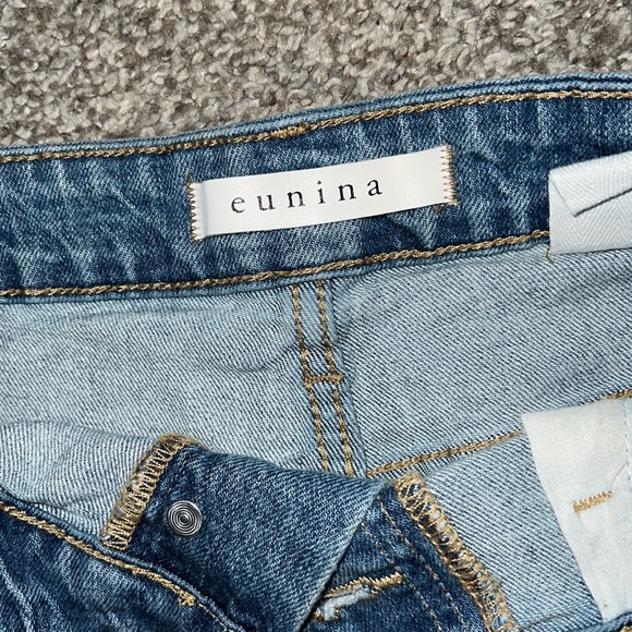 Eunina brand jean shorts, size large. Purchased from Dry Goods. - Picture 3 of 3